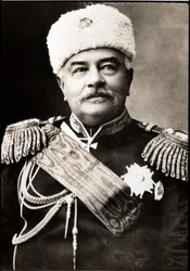 Porträt von Mikhail Ivanovich Dragomirov (1830-1905), russischer General und Militärschriftsteller